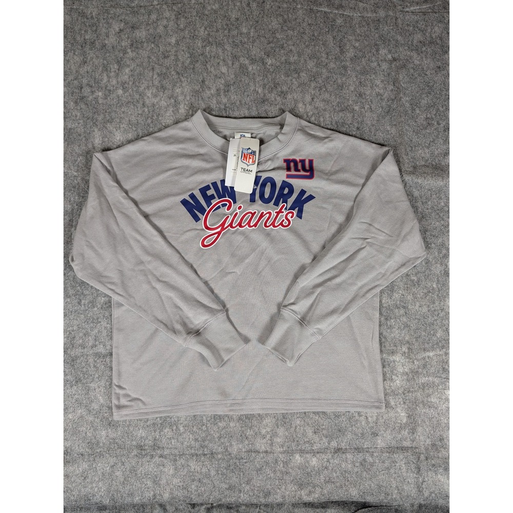 New York Giants NFL Team Apparel Gray Crewneck Sweatshirt Womens - Small